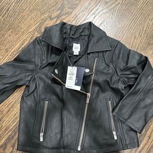 Toddler Faux-Leather Moto Jacket
